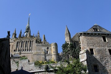 Fototapeta premium Le mont saint Michel en Normandie, département de la Manche