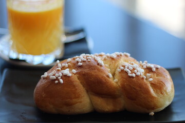 Colazione con treccia