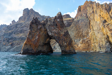 Rocky gates seascape - Golden Gates in the Crimea