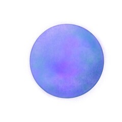 Fantastic illustration of the isolated purple and blue planet on the white background. A part of incridible universe.