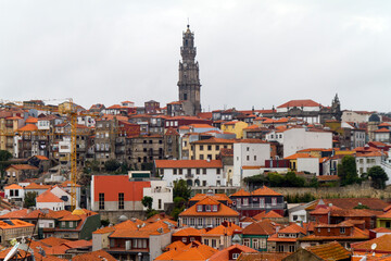 Iglesia de los Clérigos en la ciudad de Oporto o Porto en el pais de Portugal