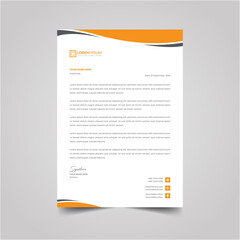 Clean and modern Professional letterhead design vector template a4 size