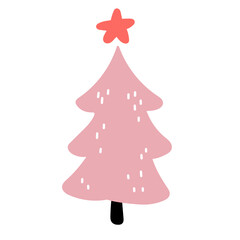 Christmas pine tree illustration svg 