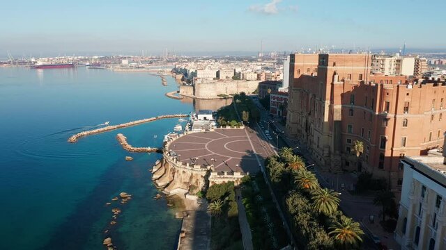 Aerial view of Taranto, Italy