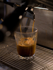 Espresso being poured