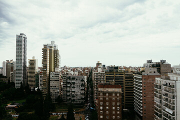 Naklejka premium Aerial view of Rosario, Santa Fe, Argentina
