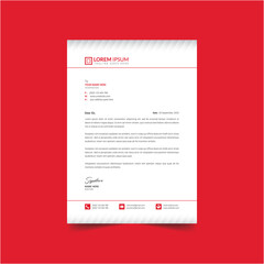 Professional Clean and modern business style letterhead design vector template a4 size