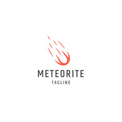 Meteorite logo icon design template flat vector