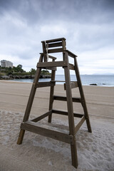 Lifeguard chair on the beach