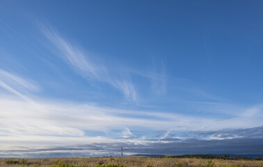 Fototapeta na wymiar Sky with blurred clouds