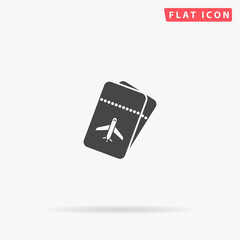 Air Tickets flat vector icon