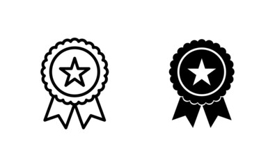 Badge icon set. Awards icon vector. Achieve sign and symbols