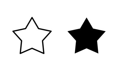 Star Icons set. rating sign and symbol. favourite star icon