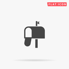 Post Box flat vector icon