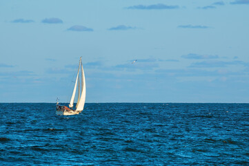 Sailing off Jersey