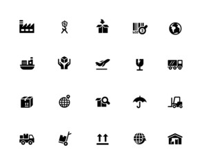 Industry and Logistic Icon Set - 32px Solid