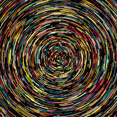 Colour Hexagon Tile Connection art background design illustration