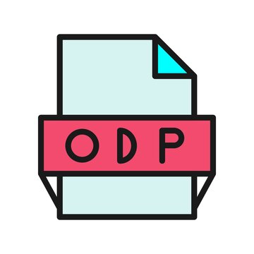 Odp Line Filled Vector Icon Design
