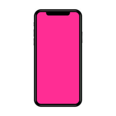 Phone mockup, blank screen 