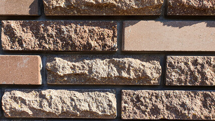 Wall and floor masonry. Various stone textures. Multicolored background.