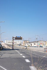 大阪市と松原市を結ぶ大和川に架かる行基大橋