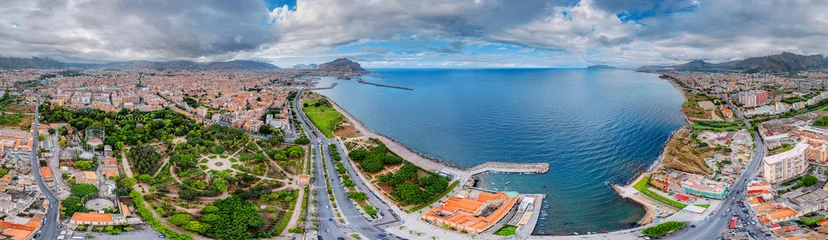 Foto auf Alu-Dibond Palermo 360° vr aerial © Mathias Weil
