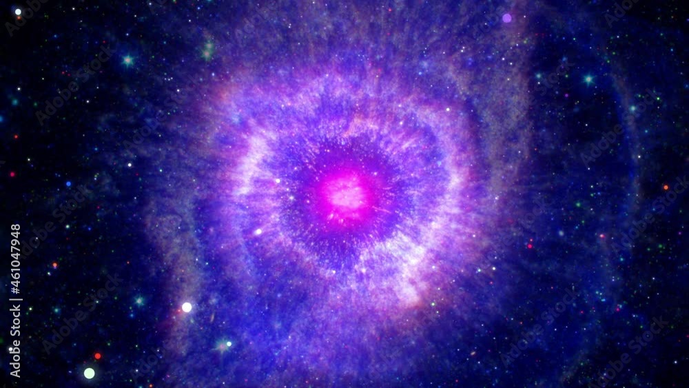 Wall mural loop space travel deep space exploration travel to helix nebula also known as ngc 7293 or caldwell 6