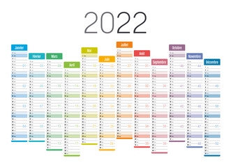 Calendrier mural 2022 grand format