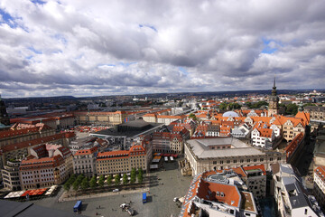 Fototapeta na wymiar Blick von der Frauenkirche auf die Altstadt