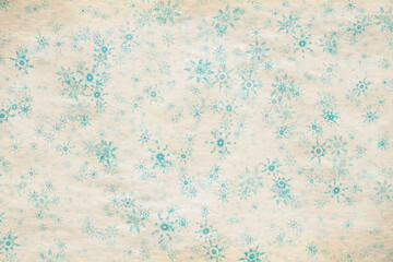 snowflakes on old paper texture