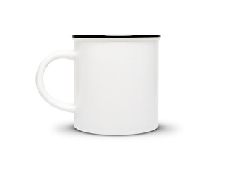 white mug isolated on white