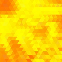 yellow polygonal background. triangular template for presentation, advertising, banners, cards. eps 10