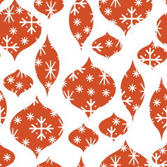 Red baubles - repeat pattern