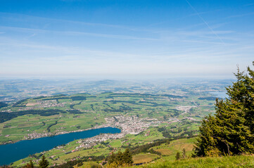 Küssnacht am Rigi, Vierwaldstättersee, Rigi, Aussicht, Schifffahrt, Seerundfahrt, Alpen, Zentralschweiz, Wanderweg, Seeufer, Uferweg, Sommer, Schweiz