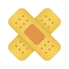 band aid icon isolated on white background