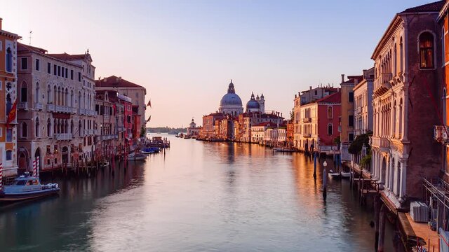 Day Time Lapse of Grand Canal, Venice, Italy