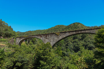 高知県四万十町　佐川橋（下津井めがね橋）の風景