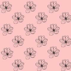 Pastel floral digital paper flower