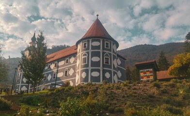 monastery in hills