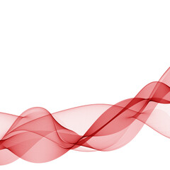 red wave. abstract vector graphics. eps 10