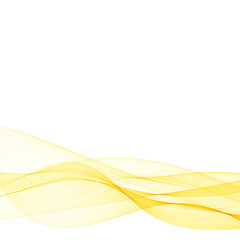 yellow wave. abstract vector graphics. eps 10