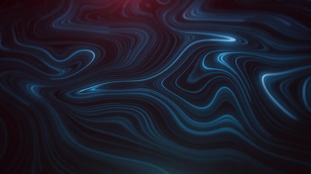 Abstract Flowing Particle Lines Data Concept Background Loop/ 4k animation of an abstract technology background with flowing particle lines for communication and data connecting symbolism seamless loo