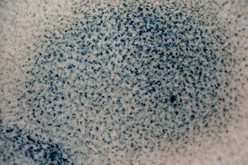 Light blue ceramic plate, Empty plate with cracked pattern