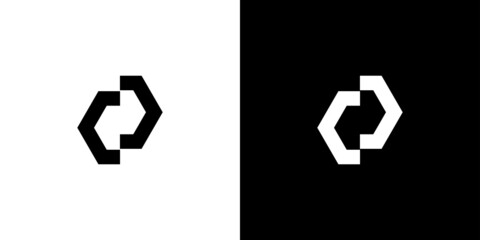 Modern and elegant letter CD initials logo design