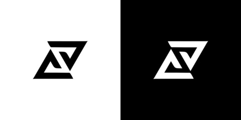 Modern and cool  letter S initials logo design