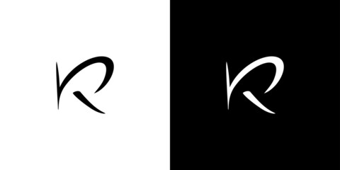 Modern and elegant letter R initials logo design