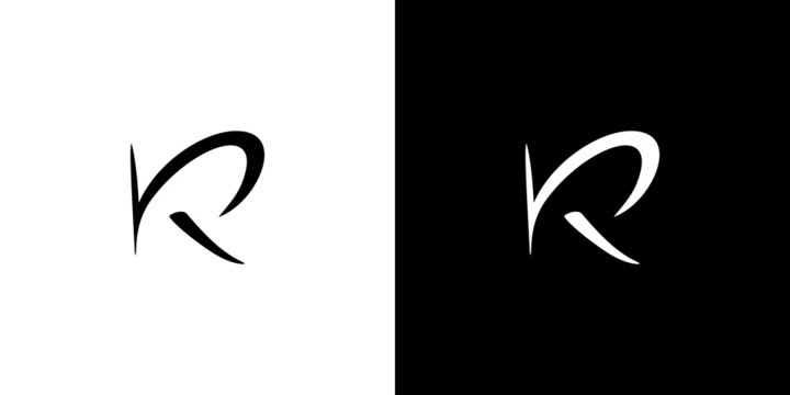 Modern and elegant letter R initials logo design