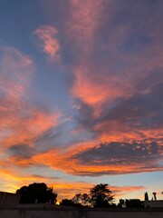 Fototapeta premium sunset in the city