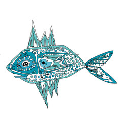 Fish graphic vector bright underwater 