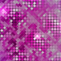 Colored square pattern background - geometrical vector graphic from diagonal squares in pink tones. eps 10